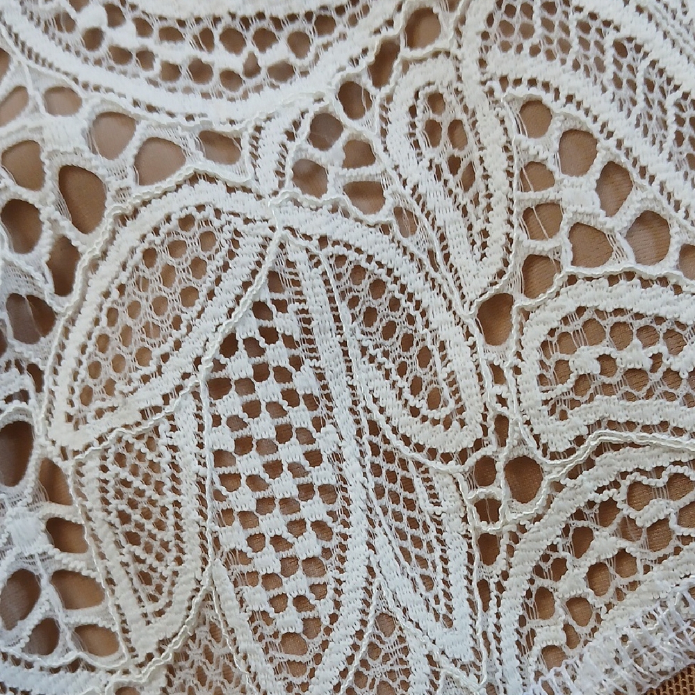 For Love And Lemons Sheer Tan Cream Bodysuit - Picture 4 of 4